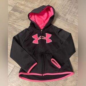 Under Armour Kids Hoodie in Black and Pink